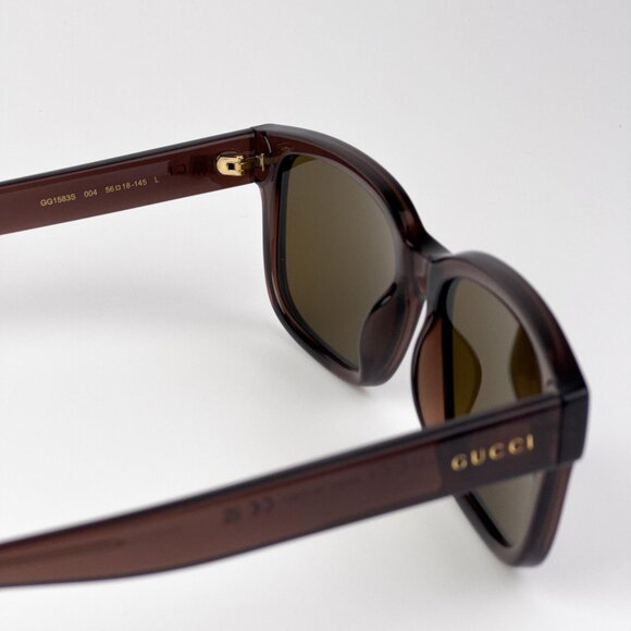 Gucci GG1583S 004 Sunglasses – Brown Square Frame with Brown Lenses main image 6